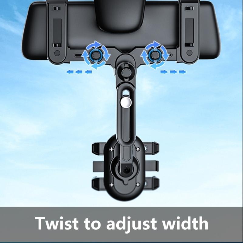 Automotive Cradles Car Phone Holder Adjustable Phone Holder Universal Shockproof Rearview Mirror Mount Clip Type Holder