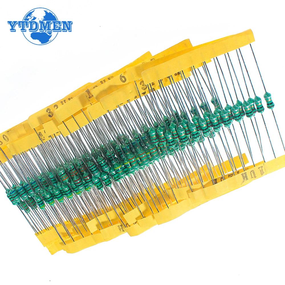 Набор индуктивностей 0410 200 шт. 1 мкГн-4,7 мГн 0,5 Вт Индуктивность с цветовой маркировкой 1 мкГн 2,2 мкГн 4,7 мкГн 6,8 мкГн 47 мкГн 220 мкГн 1 мГн 20 номиналов индуктивностей