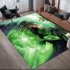 Green Lantern Anti-Slip Floor Mat, Rectangular Carpet for Home Living Room & Bedroom Decor