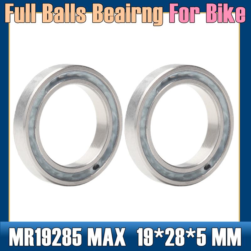 MR19285-2RS Bearing 19*28*5 mm 2Pcs ABEC-3 19285 RS For Fulcrum Bicycle Hub Front Rear Hubs Wheel 19 28 5 Ball Bearings