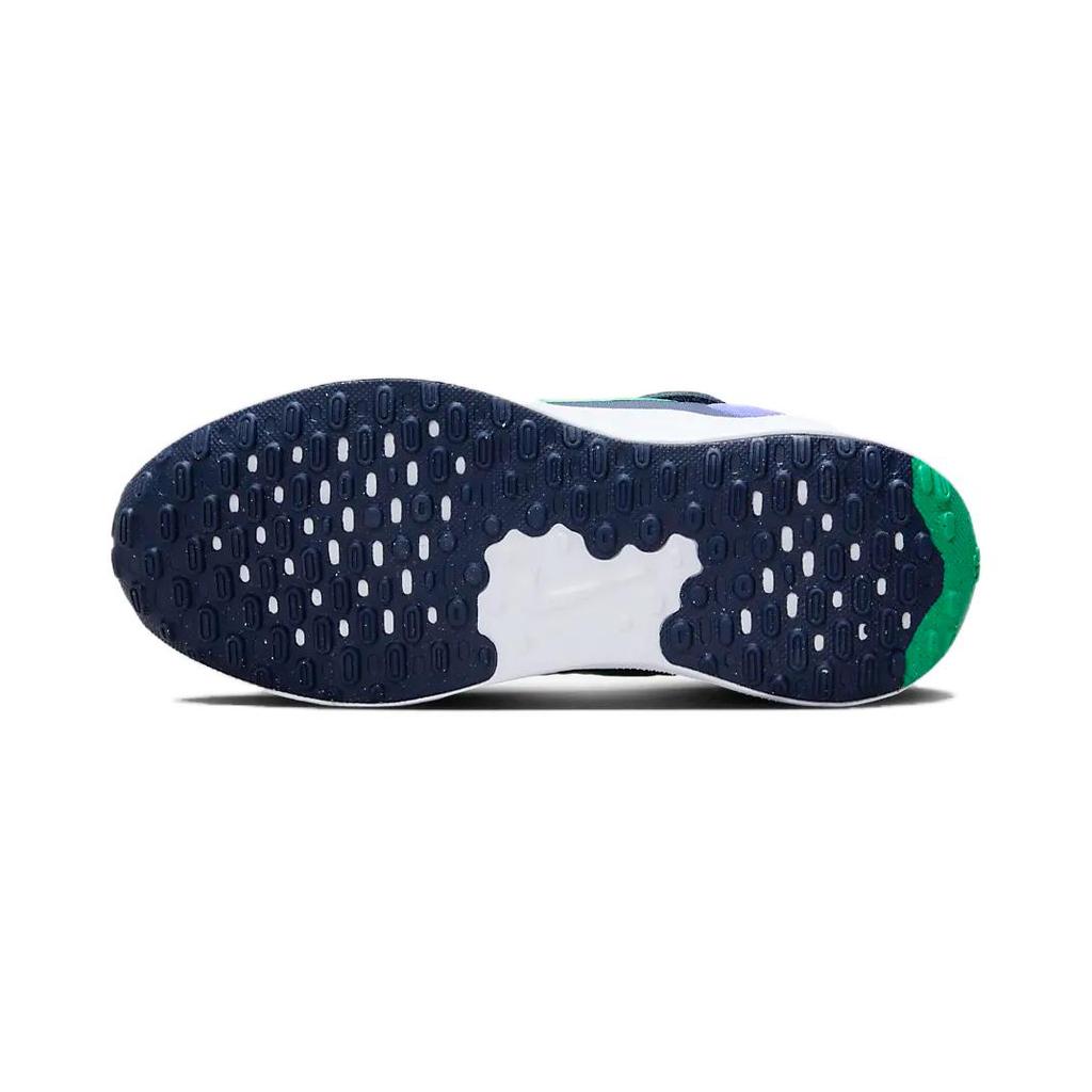 Nike Revolution 7 PS Midnight Navy Stadium Green Kids Sneakers White Persian-Violet FB7690-101