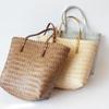 Yogodlns Summer Woven Straw Tote Bag Casual Large Capacity Rattan Beach Bag Holiday Handmade Shoulder Bag Travel Shopper Bag