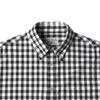 Bancheu Gingham Check Button-Down Shirt - Black