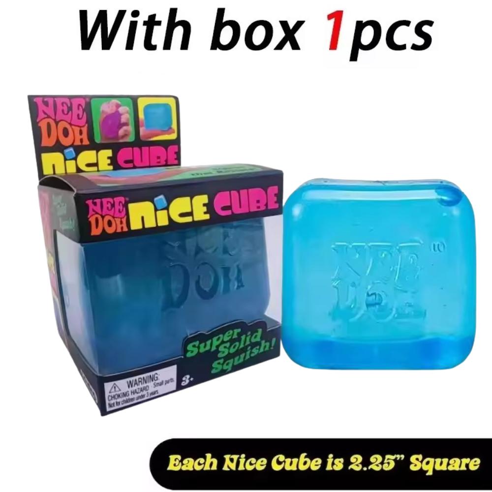 Schylling Nice Cube Игрушка-антистресс сжимаемая, мягкая, медленно восстанавливающая форму, сенсорная, для снятия стресса, против тревожности, для детей, взрослых, СДВГ