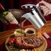 Beef Steak Gravy Dispenser Large Capacity Double Walled Insulated Stainless Steel Tomato Sauce Pots Kitchen Supplies