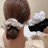 Sparkling Ponytail Holder Soft Textured Scrunchies for Stylish Women Girls Elegant Hair Accessories Hair Styling Tools