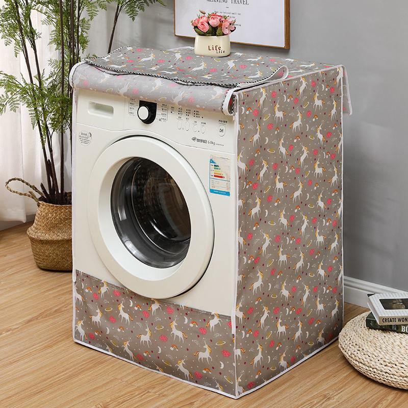 Водонепроницаемый чехол для стиральной машины, домашний полиэстеровый валик для стирки, серебряное покрытие, пылезащитный чехол