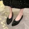 Острый носок Мягкая подошва Повседневные балетки Шикарные туфли больших размеров для женщин 2024 Модные повседневные женские балетки Весна/Осень