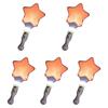 5pcs Light Up Wand Sticks with Random Color LED Glow Luminous Sticks Star and Heart Shaped Flashing LED Glow Sticks