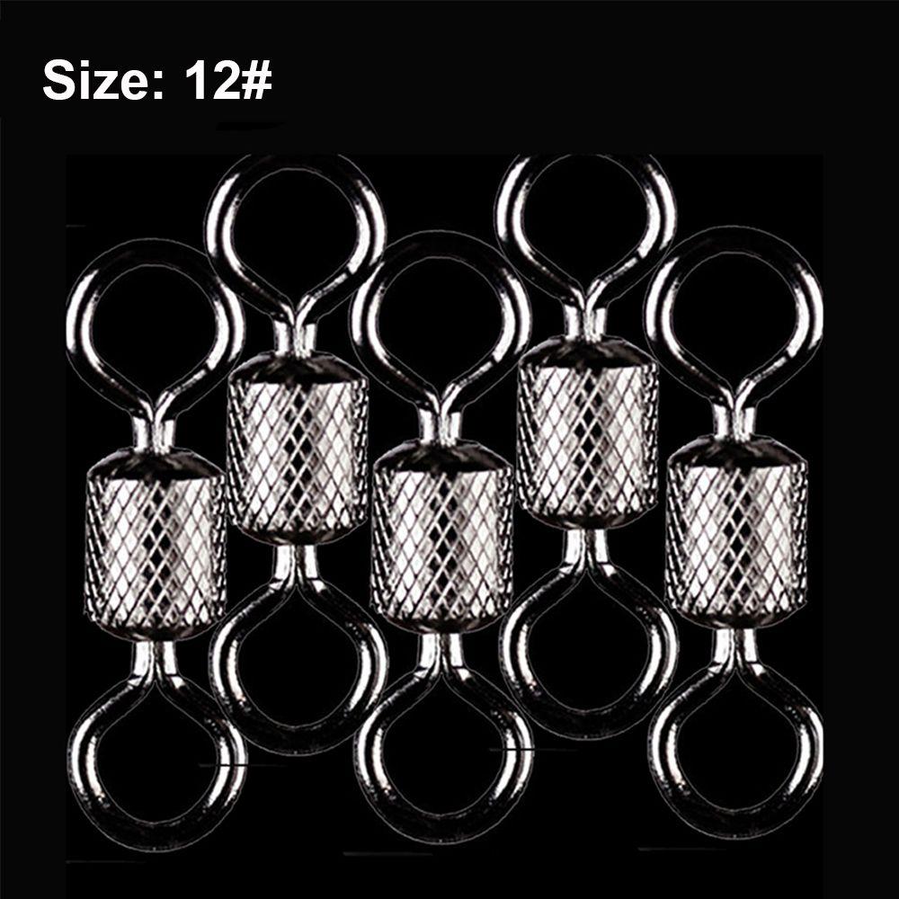 8# 10# 12# Высококачественное цельное кольцо для рыбалки, поворотный шарнирный соединитель, подшипник, бочка, сверхпрочный шар