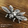 [Shinjuku Gin no Kura] Bee Stud Earrings, 925 Silver, Single Earring, 3D Realistic Insect, Living Creature Item