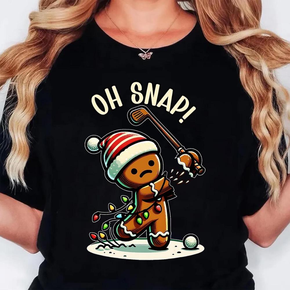 Dog Paw Print Christmas T-shirt for Women, Kawaii Cartoon Y2k T-shirt, Streetwear, Harajuku Round Neck T-shirt, Women's Clothing