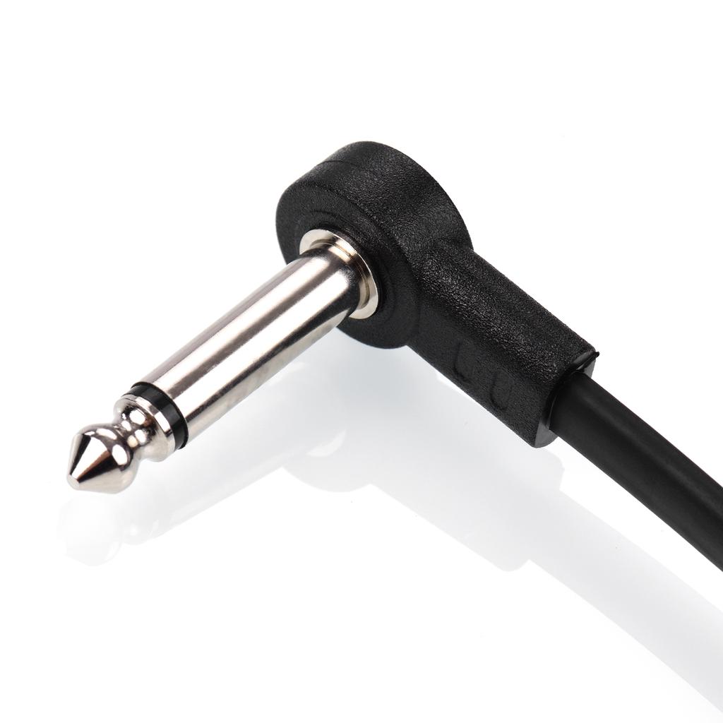 Ggiant AC-8 Guitar Effect Pedal Flat Patch Cables 6 Inch Length with 1/4 Inch Right Angle