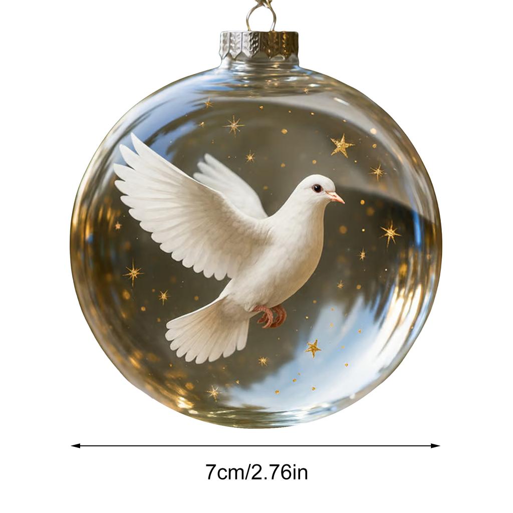 Рождественское украшение из хрустального стекла «Птицы природы», ПВХ птица, стеклянное дерево, прозрачные украшения, подвеска для елки для праздничного декора