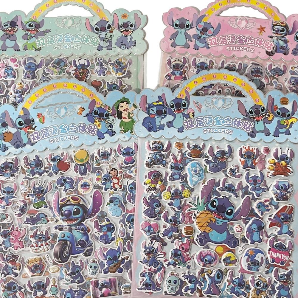 Cartoon Double-Layer Hot Stamping Bubble Sticker 3D Three-Dimensional Cartoon Sticker Portable Handheld Decorative Small Sticker