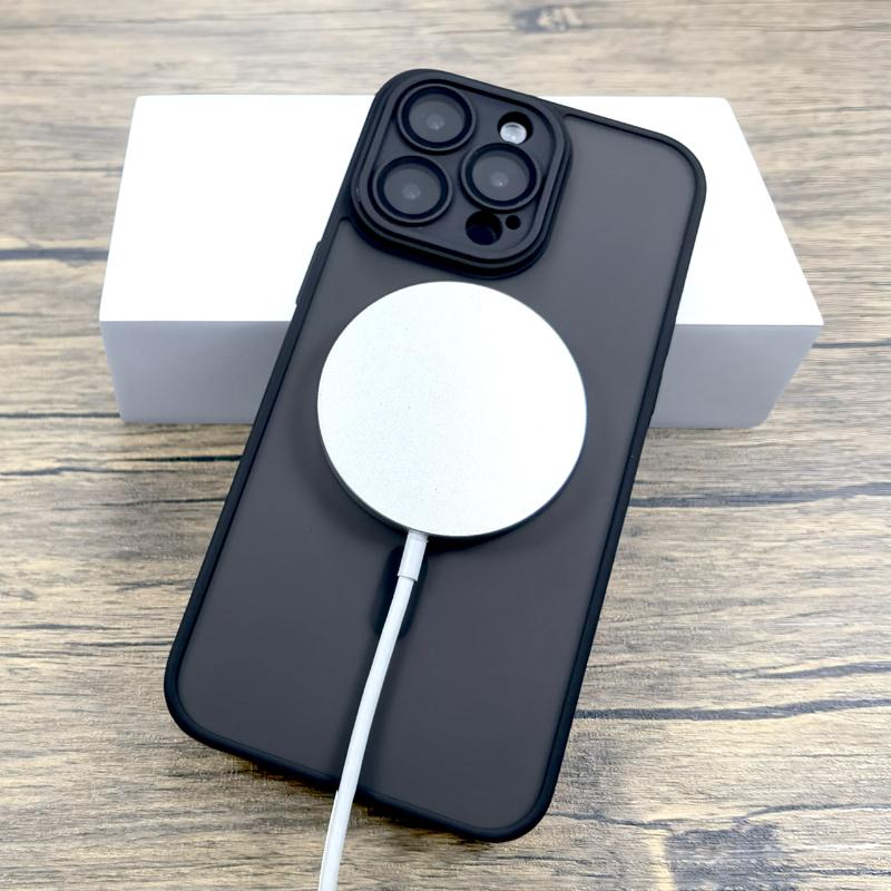 Роскошный матовый чехол для iPhone 16 15 14 13 12 11 Pro Max iPhone15 iPhone14 iPhone13 для Magsafe Magnetic Anti-Fingerprint Covers