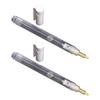 2Pcs 3mm Fine Tip Empty Paint Pens Empty Marker Pen Clear Pen Rod Refillable Empty Paint Marker for School Office