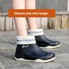 Women's Fashionable Anti Slip Waterproof Wear Resistant Cotton Midsole Rain Shoes Lightweight Rubber Shoes
