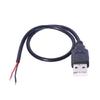 Кабель-разветвитель питания USB, USB-папа на 2 голых провода, открытый конец, шнур-разветвитель питания для светодиодных вентиляторов, камер и аксессуаров