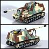 Идея Военный Артиллерийский Бронированный Транспорт Строительные Блоки MOC Немецкий Танк Носорог WW2 Модель Игрушки для Сборки Детей Подарок на День Рождения Мальчика