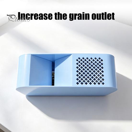Birdseed Shelling Device Electric Shell Separator, Bird Feed Blowing Machine, Quiet Air Separator Automatic Millet Husk Remover for Parrots Cockatiels