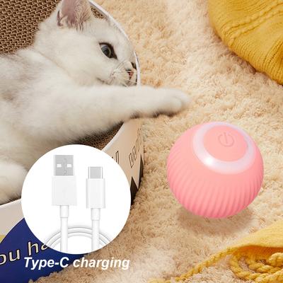 Умный мячик-игрушка для кошек с USB-зарядкой, Интерактивная игрушка-мячик для питомцев, Товары для питомцев, Подарок на день рождения для щенка, Для кошки, котенка, для дома