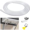 Air Conditioner Drain Hose Set 10Ft Flexible Condensate Pipe Hose Connector House Clamp for Window Air Conditioner