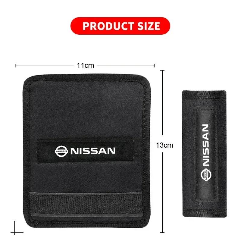 2025 For Nissan Suede Car Logo Styling Roof Armrest Pull Gloves Door Handle Protective Pad For Nissan X-trail Almera Qashqai Tii