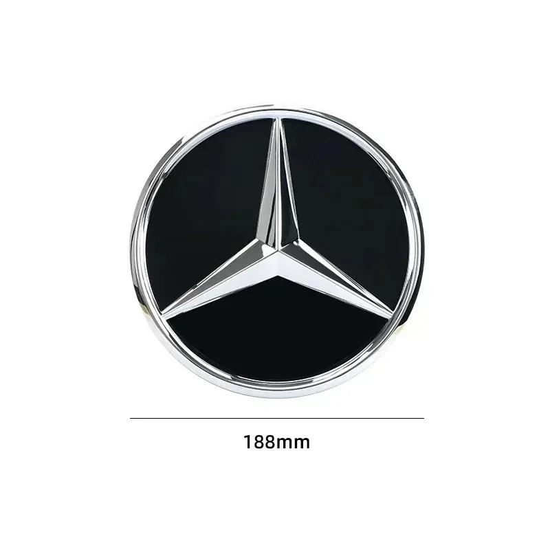 3D 188mm Front Grille Star Logo Emblem Badge For Mercedes-Benz C Class 2014-2018 GLC Car Emblems JT1