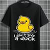 Новая летняя мужская модная футболка с принтом Lucky Duck, мужская футболка, топ