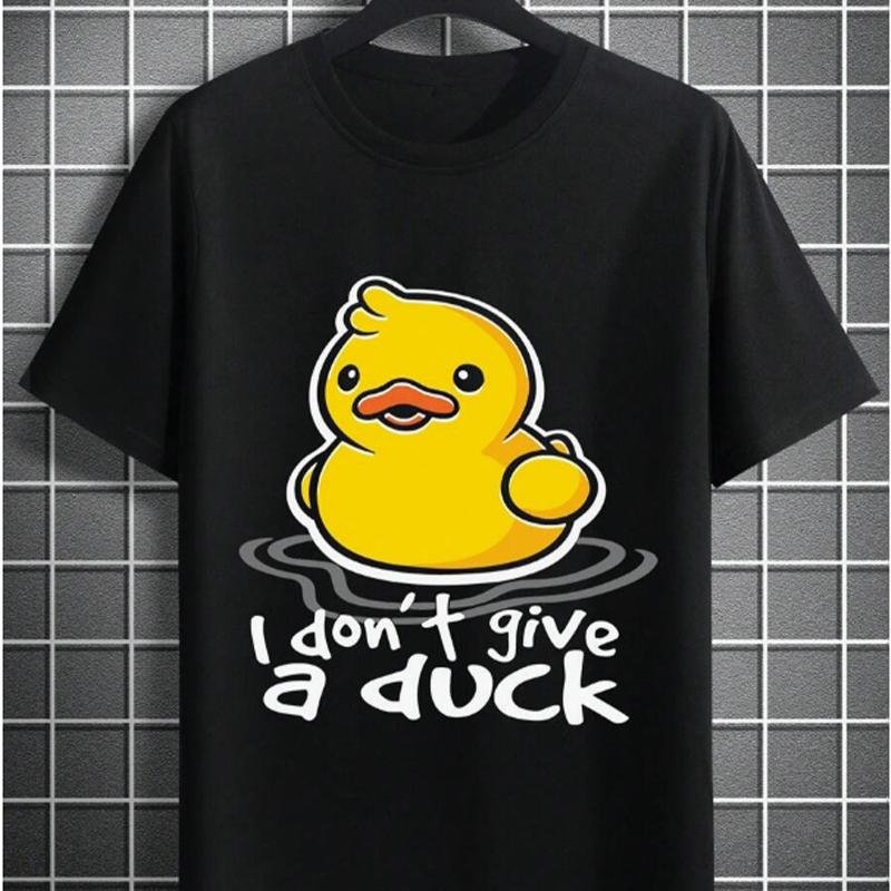 Новая летняя мужская модная футболка с принтом Lucky Duck, мужская футболка, топ