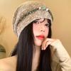 Милая и Универсальная Этническая Вязаная Шапка-Бини Осень-Зима Повседневная Мода Тай-Дай Пуловер Шапка Американский Ретро Холодная Шапка Тренд