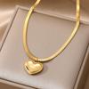 Love Luxury Girl Student Necklace Fashion Charm Carving Thick Sweater Chain Party Dinner Gift Feminine Personality Elegant Necklace
