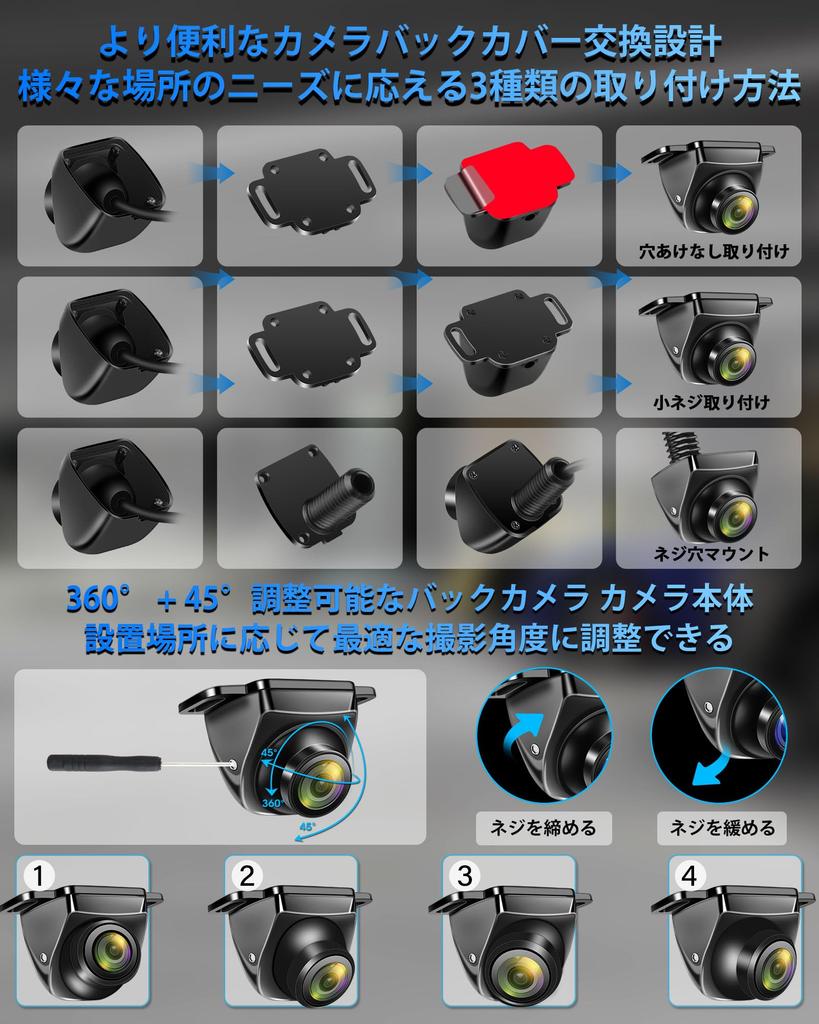 Adjustable Universal Design: Rear Camera, AHD, 1080P, 720P, NTSC, PAL, Supports 4 Signal Output,