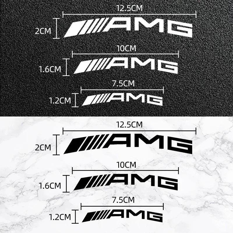 EVW5   C200 For Mercedes-Benz 6pcs Car Styling Car Brake Caliper Stickers For AMG Mercedes Benz W204 W124 W201 W202 W212 W220 W205 GLA