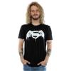 DC Comics Mens Batman v Superman Beaten Logo T-Shirt