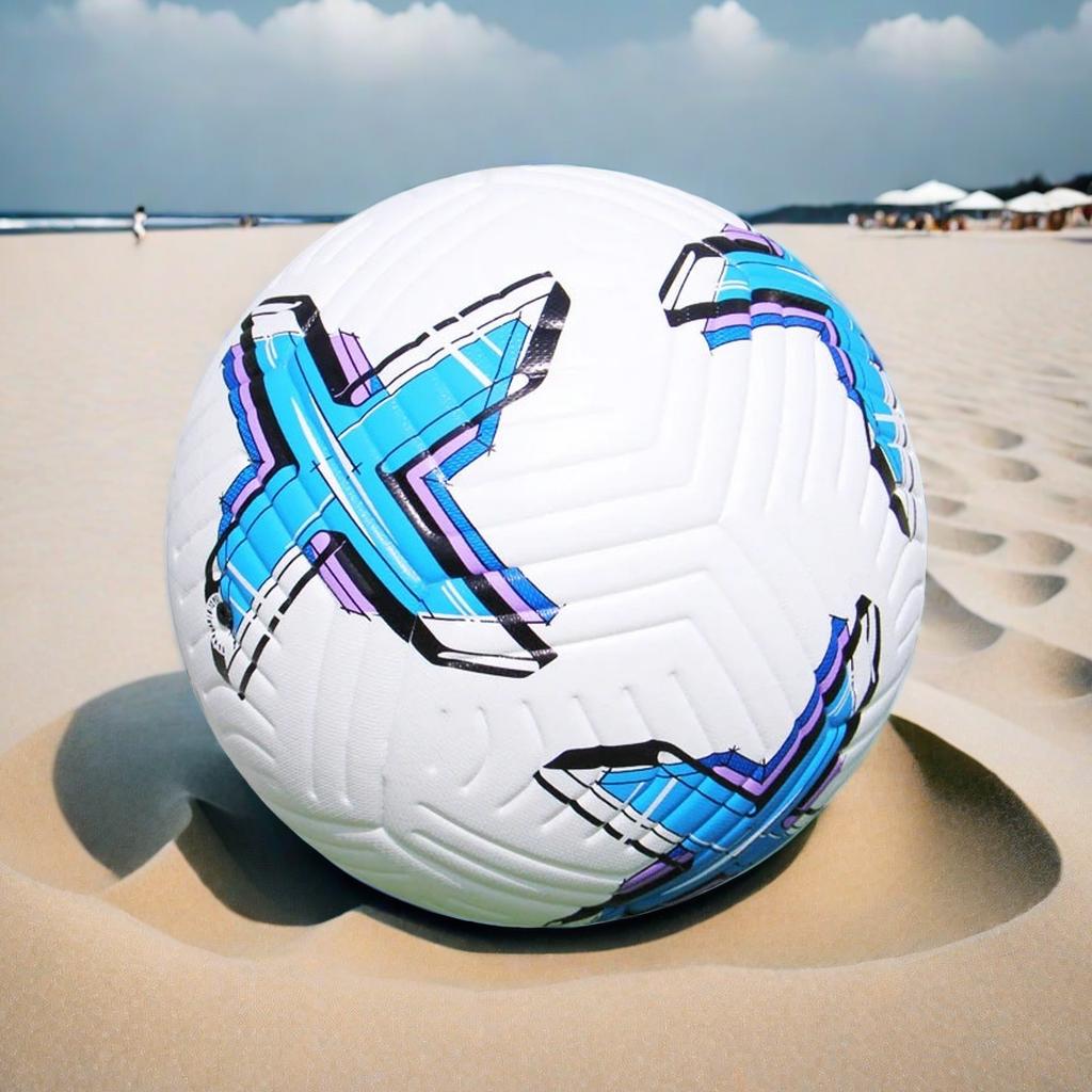 Футбольный мяч, размер 5, резиновый, из искусственной кожи, для тренировок, профессиональных соревнований, герметичный, синий, белый, новый футбольный мяч, стандартный, для тренировок, для взрослых и детей