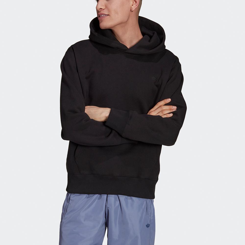 adidas Originals Men's Plain Black Hoodie H11377