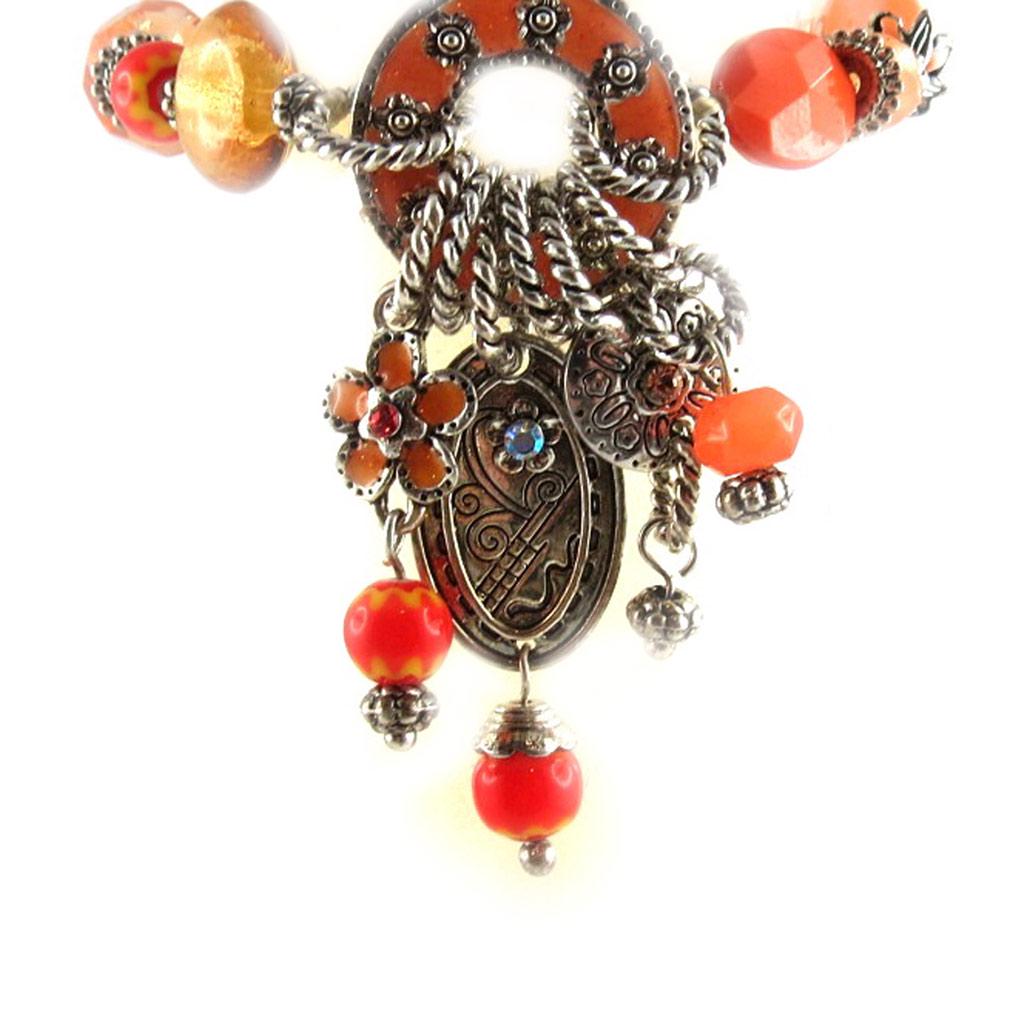 Les Trésors De Lily [E0461] — Оранжевый дизайнерский браслет «Таласса»