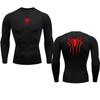 Printed Men's Athletic Compression Shirts Athletic Quick Dry Breathable Rash Guard Athletic Tight Workout Tops Summer Men