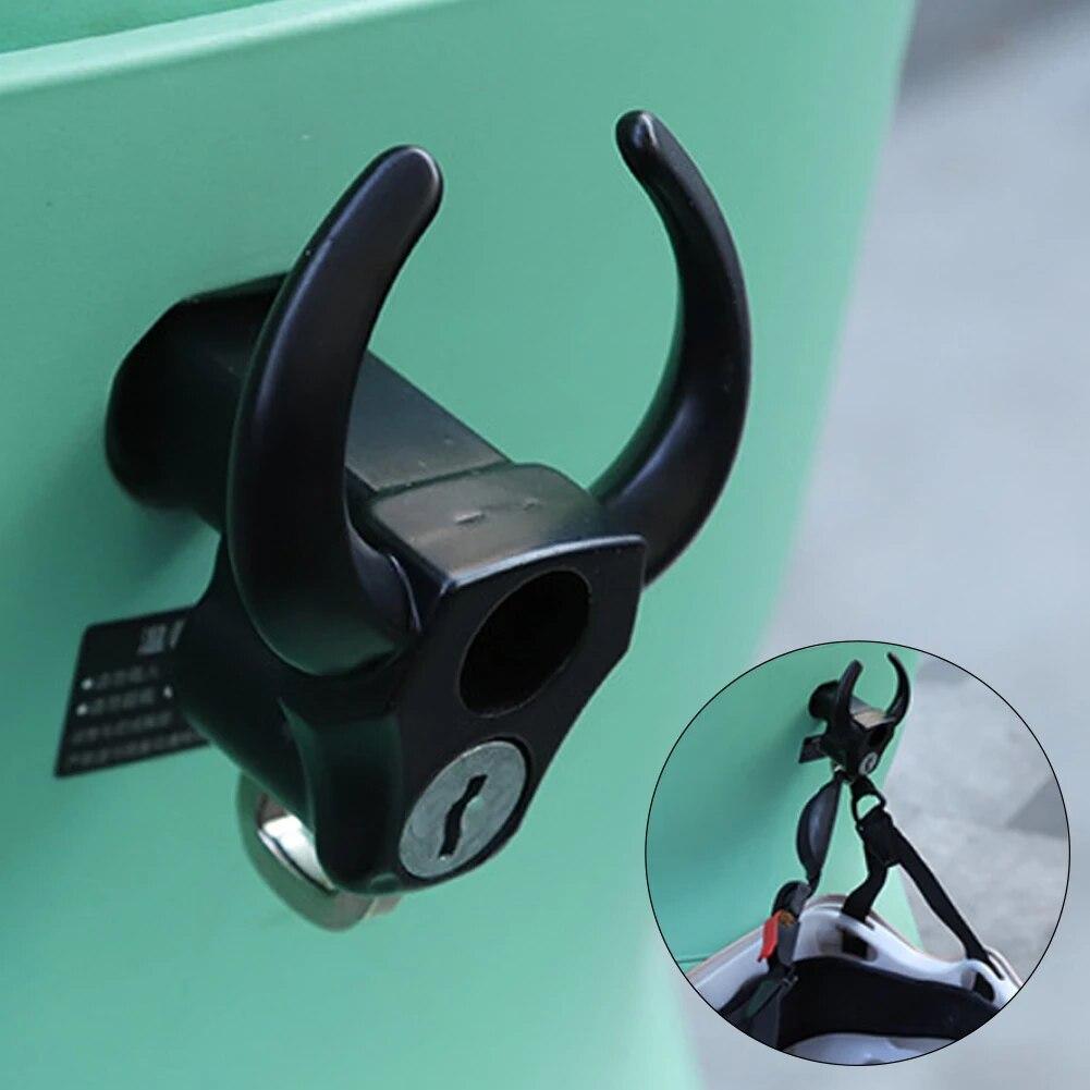 Creative Cow Anti-theft Helmet Lock Handlebar Mount Motorcycle Electric Motorbike Universal Security Metal Lock with Keys Set