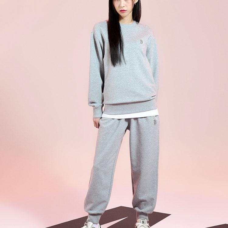 New MLB Knitted Sweatpants Unisex Gray 3APTB0131-43MGS