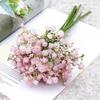 10 Pcs 32cm Gypsophila Hand Soft Rubber Feel Artificial Flowers Bouquet Wedding Home Decoration Plastic Simulation Fake Flower