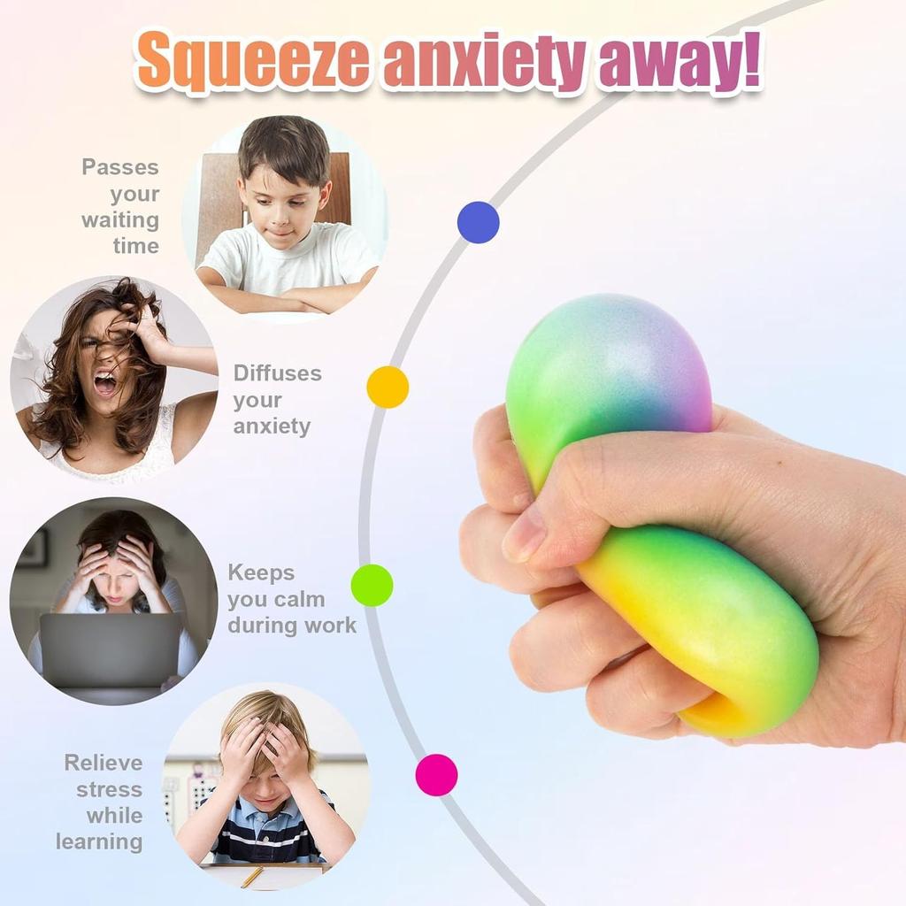 Медленно поднимающиеся антистрессовые мячики Сквиши игрушка для детей и взрослых Эластичная сенсорная игрушка-непоседа для снятия тревоги и стресса Мягкая игрушка-непоседа для сжимания