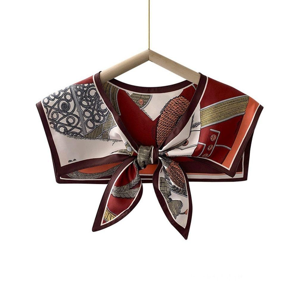 Silk Sunscreen Shawl Sunscreen False Collar Fashion Neckwear Summer