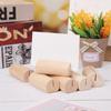Simple Wooden Table Numbers Holder Retro Clamps Stand Photos Clips Round Shape Base Desktop Decoration Wedding Supplies