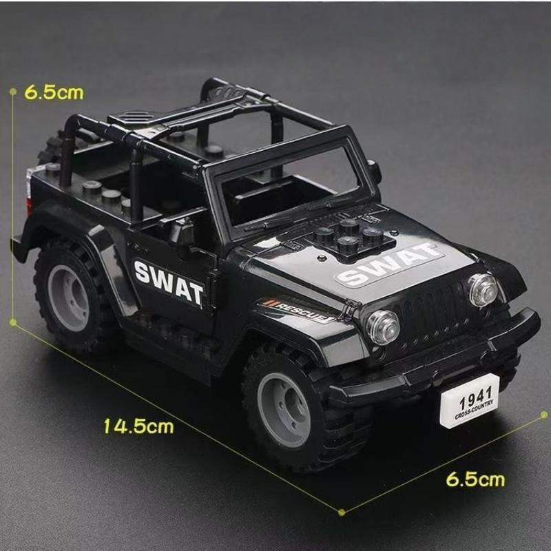 Игровой набор спецназа SWAT с джипом, фигурками и аксессуарами