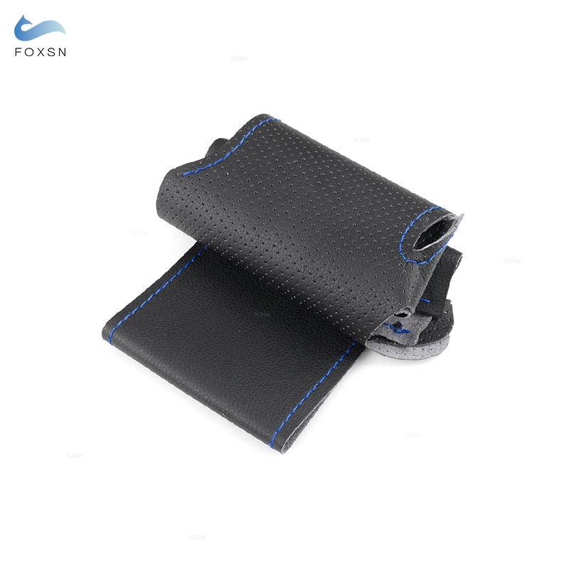 Car Accessories Interior Steering Wheel Cover Leather Trim For Honda Fit Jazz City 2014 2015 HRV HR-V 2016 Vezel 2015 - 2017