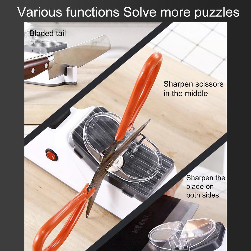 Кухонная электрическая точилка для ножей Многофункциональная автоматическая профессиональная портативная электрическая точилка для ножей Кухонные аксессуары