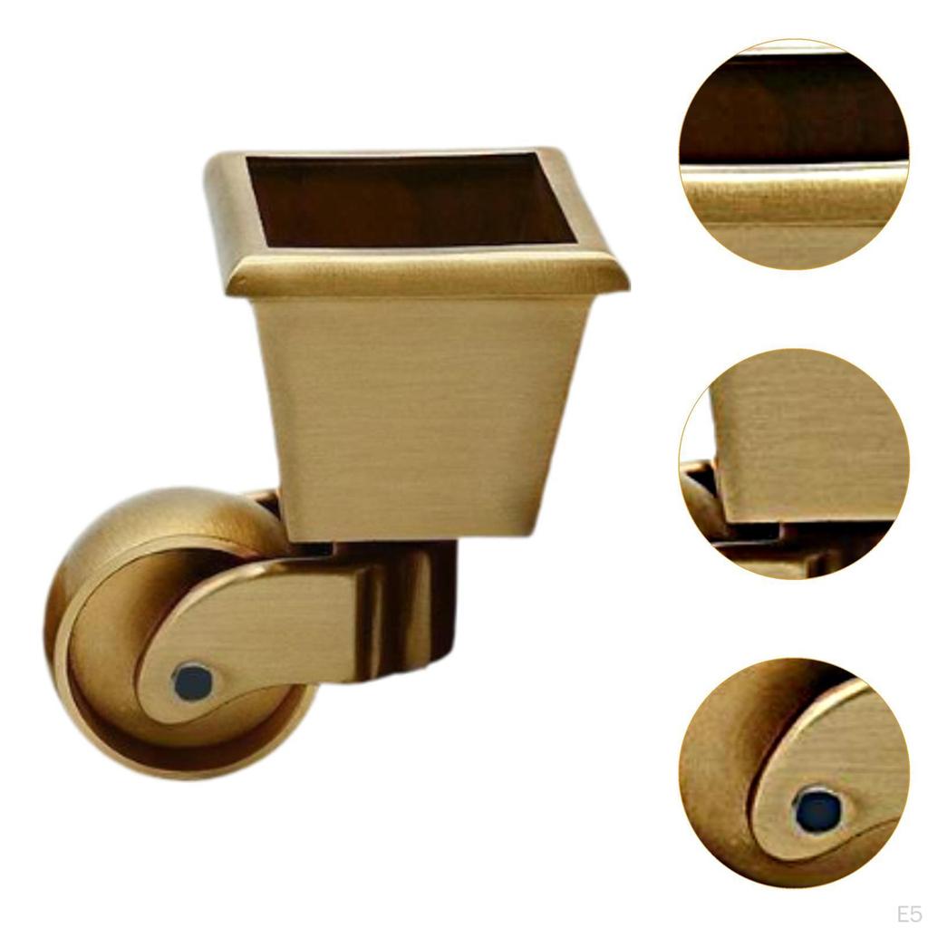Колеса для мебели с поворотным роликом Heavy Duty Brass